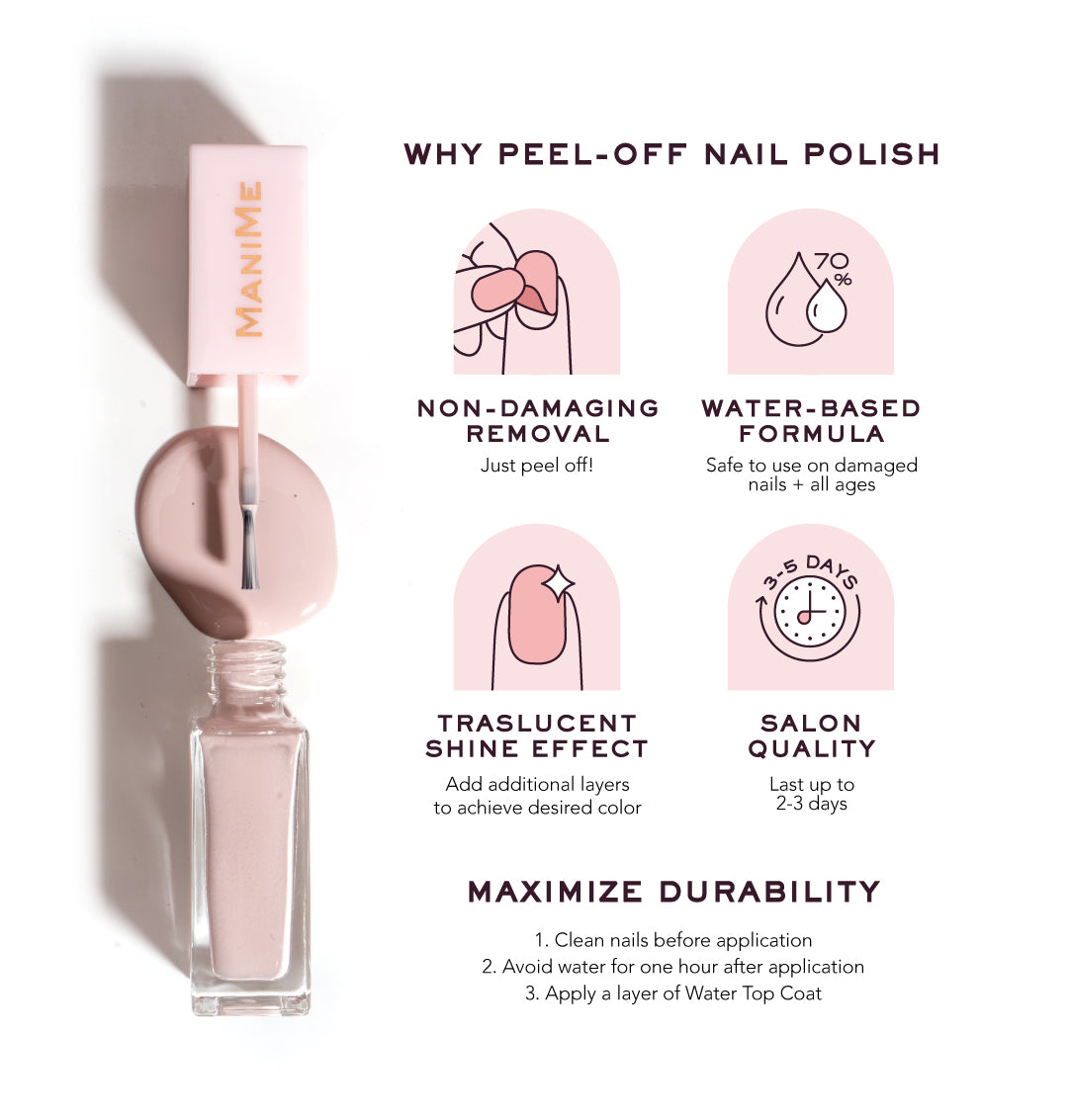 Rose Petal Peel-Off Nail Polish